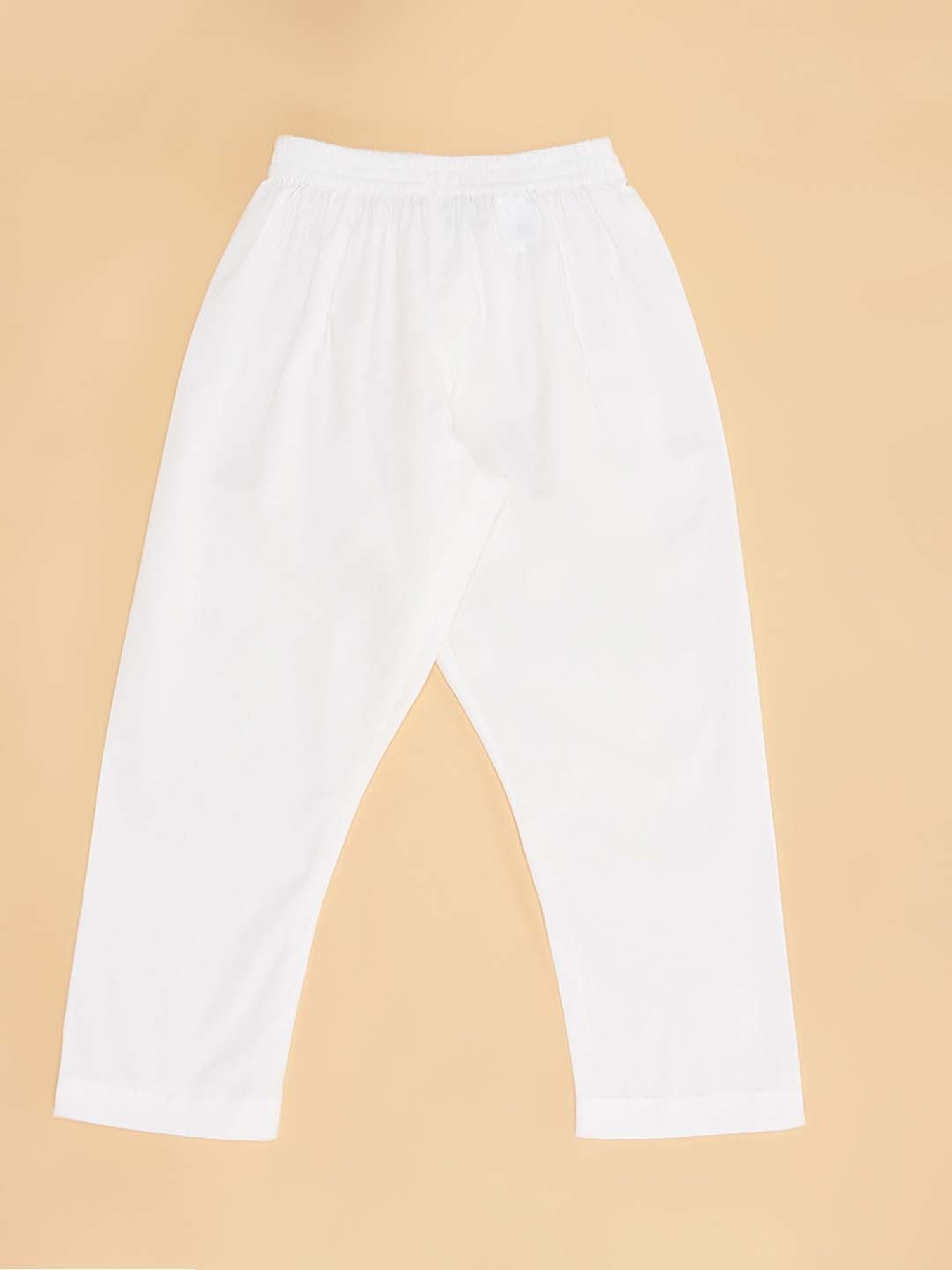 Indus Route by Pantaloons Kids Blue & White Printed Full Sleeves Kurta Set