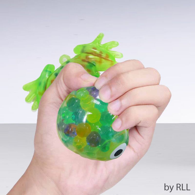Rite Lite 3" Passover Colored Gel Beads Squish Frog - Green