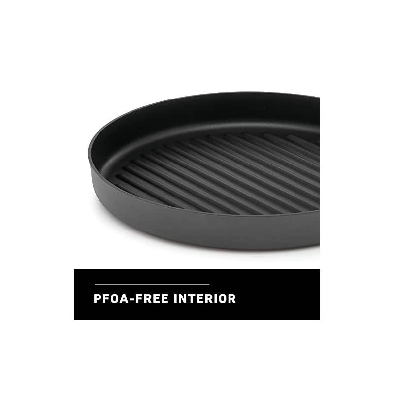 Signature Hard-Anodized Nonstick 12-Inch Round Grill Pan