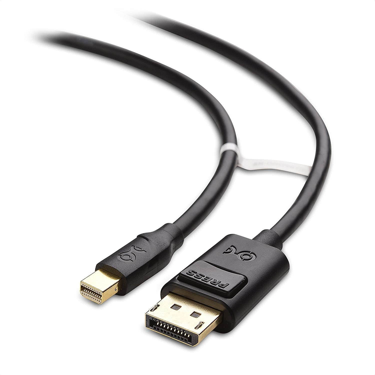 Cable Matters 4K Mini DisplayPort to DisplayPort Cable (DisplayPort to Mini DisplayPort) in Black 6 Feet - 4K 60Hz 2K 144Hz Monitor Support