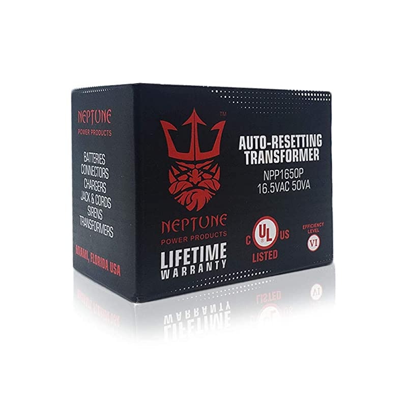 NPP1650P 16.5VAC 50VA Transformer | Auto-Resetting | Class VI | Burglar Alarm Systems | Compatible with Honeywell, Ademco, ELK, MG Electronics, GE Security, Bosch, Basler, Pittway and More!