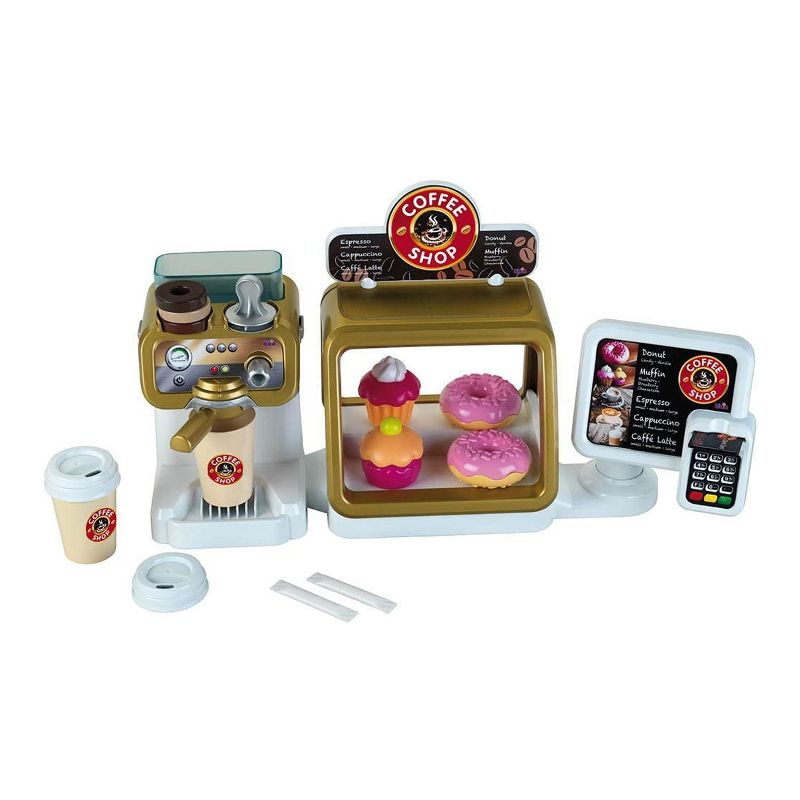 Melissa & Doug 11-Piece Brew and Serve Wooden Coffee Maker Set - Play Kitchen Accessories