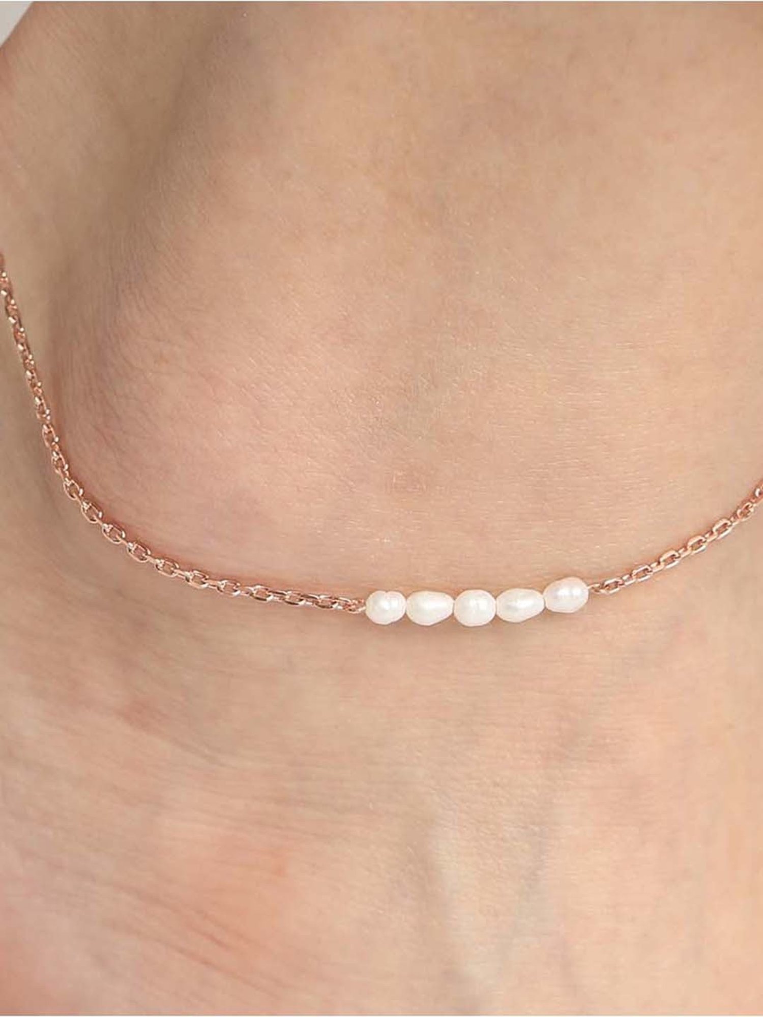 Clara 92.5 Sterling Silver Anklet for Women