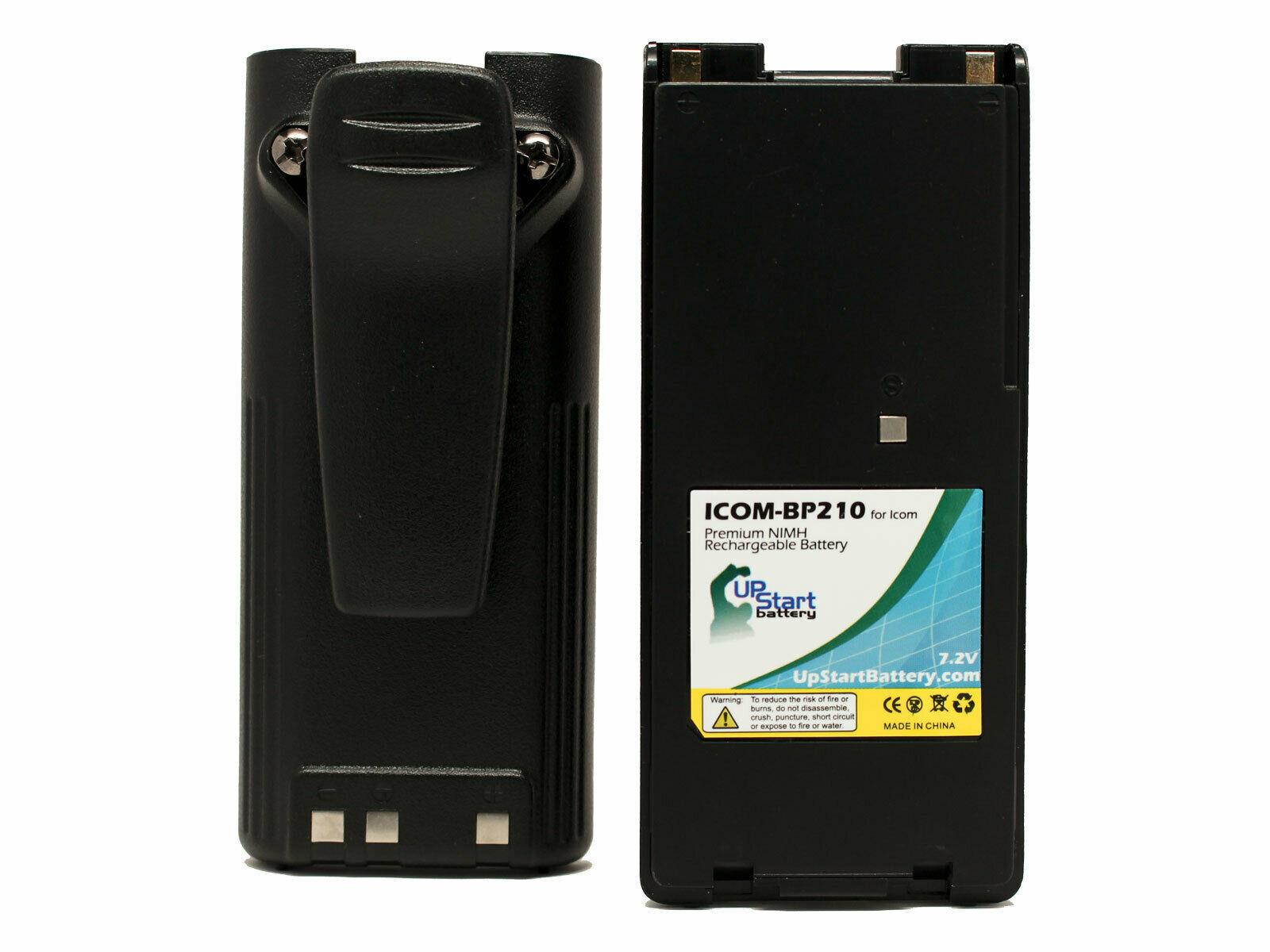 2x Two-Way Radio Battery + Clip ICOM IC-V82 IC-F3GS IC-F3GT IC-F22 BP-209N