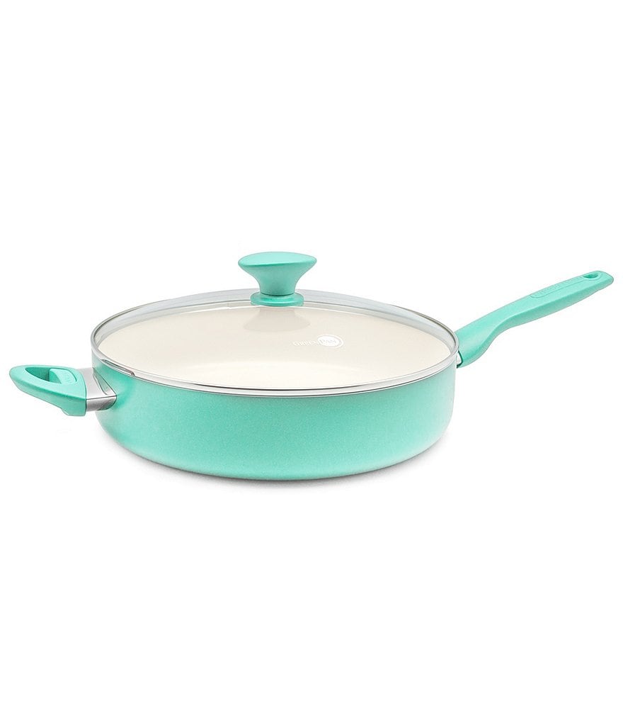 GreenPan Rio Ceramic Non-Stick 5-Qt Covered Saute Pan with Helper Handle