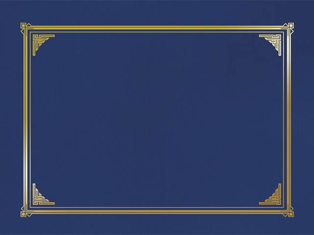 Geographics 45332H Linen Certificate Covers, Letter, A4+ - 8.5" x 11", 10" x 8", 8.27" x 11.69" Sheet Size - Linen - Navy Blue - Recycled - 6 / Pack