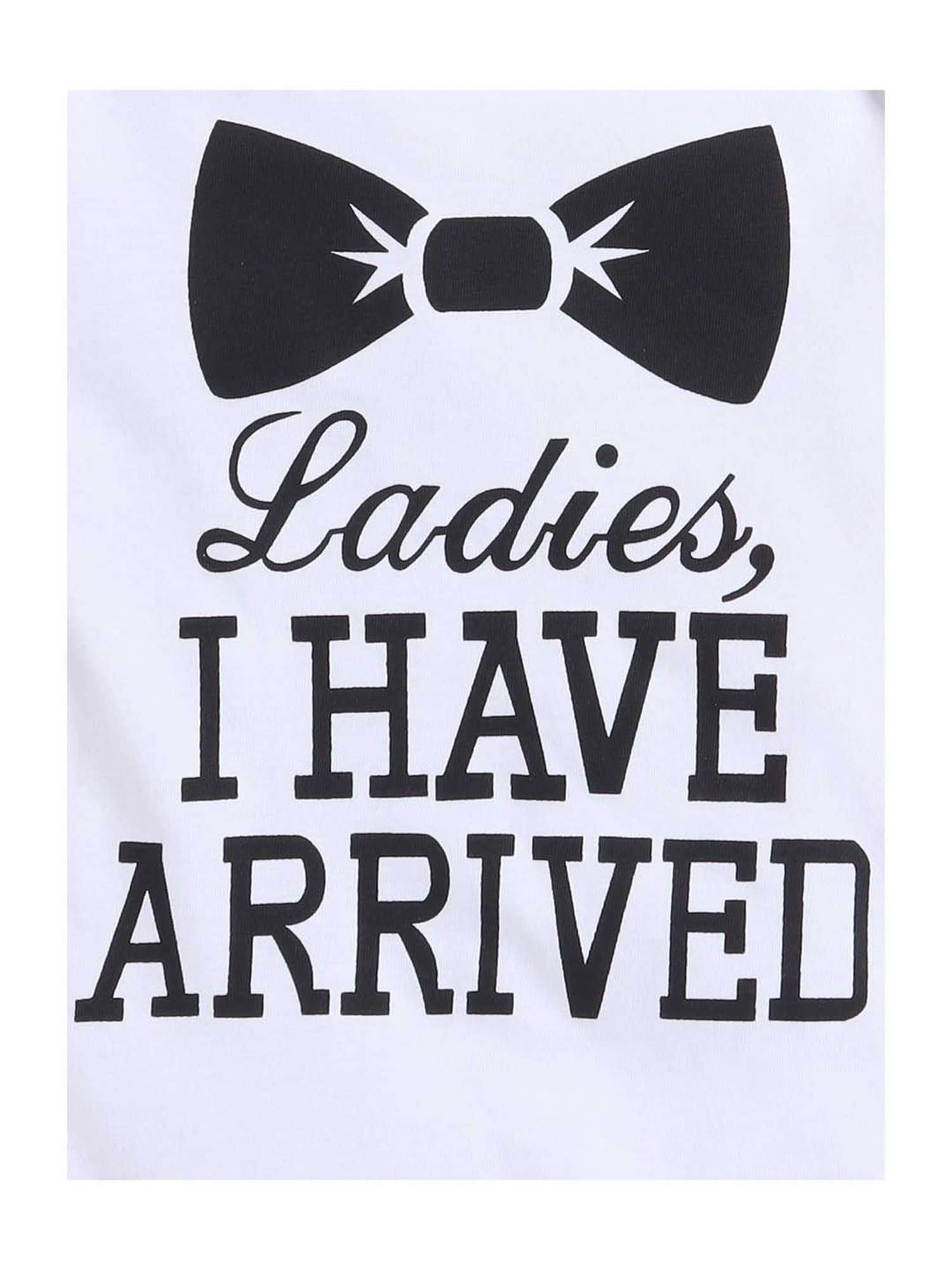 Little Angels Kids White Cotton Printed Onesie