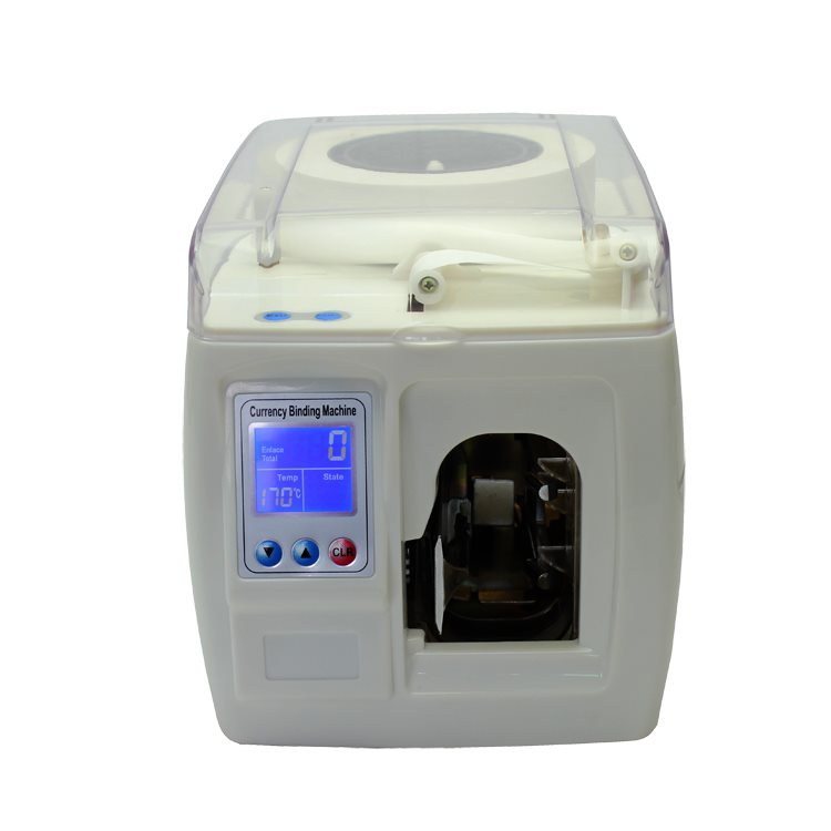 Intsupermai Intelligent Currency Binding Machine Money Bill Binding Banknote Bundling Machine Electric Currency Equipment Band