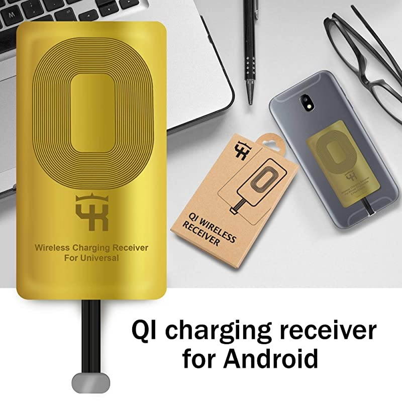 A Qi Wireless Charger Adapter for Samsung Galaxy A02 A01 A10 A10s J7 J8 J6 J3 A7 A8 - LG V10 K10 K20 K40 - LG Stylo 2 3 4 - QI Wireless Adapter Micro USB Connector - QI Wireless Receiver