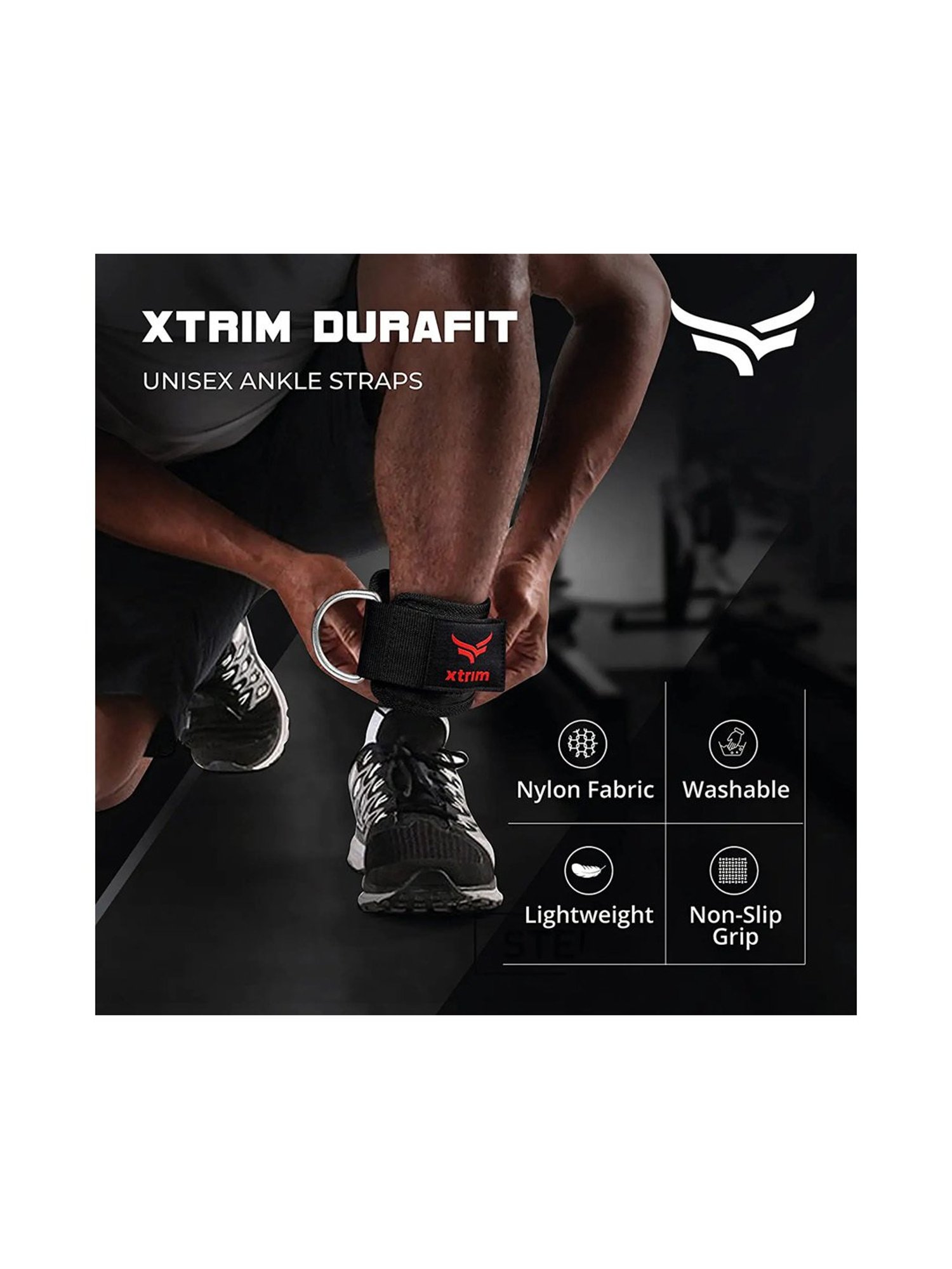 Xtrim Durafit Ankle Strap (Red)