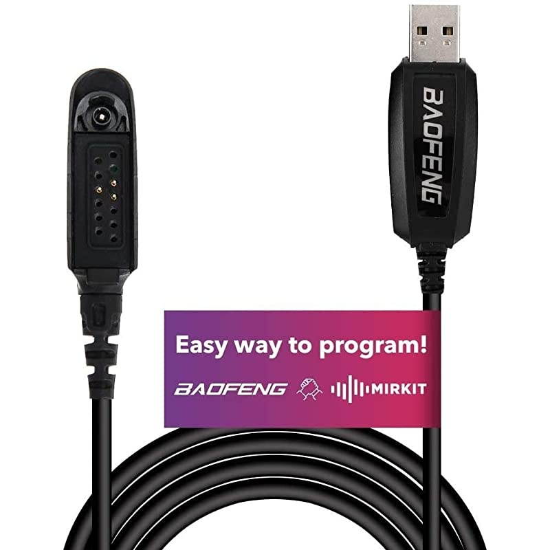 Baofeng USB Programming Cable for Baofeng UV9R BF9700 A58 UVXR UV5S GT3WP Plus Handheld ham Radio transceiver Uportable Ham Handheld CB Radio USA Warranty