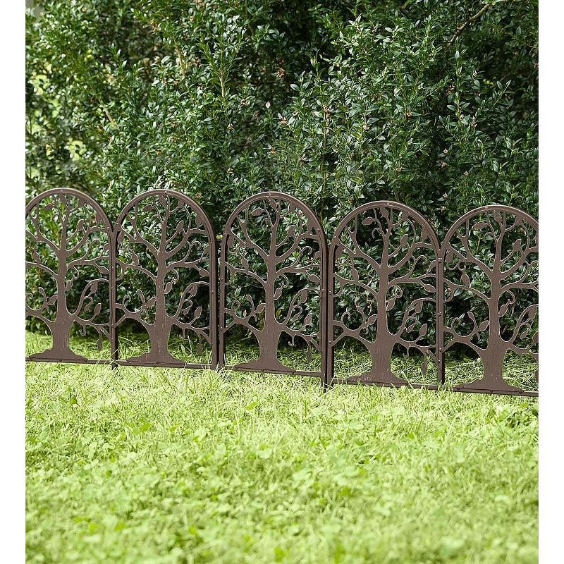 Plow & Hearth - Metal Garden Edging with Tree of Life Design