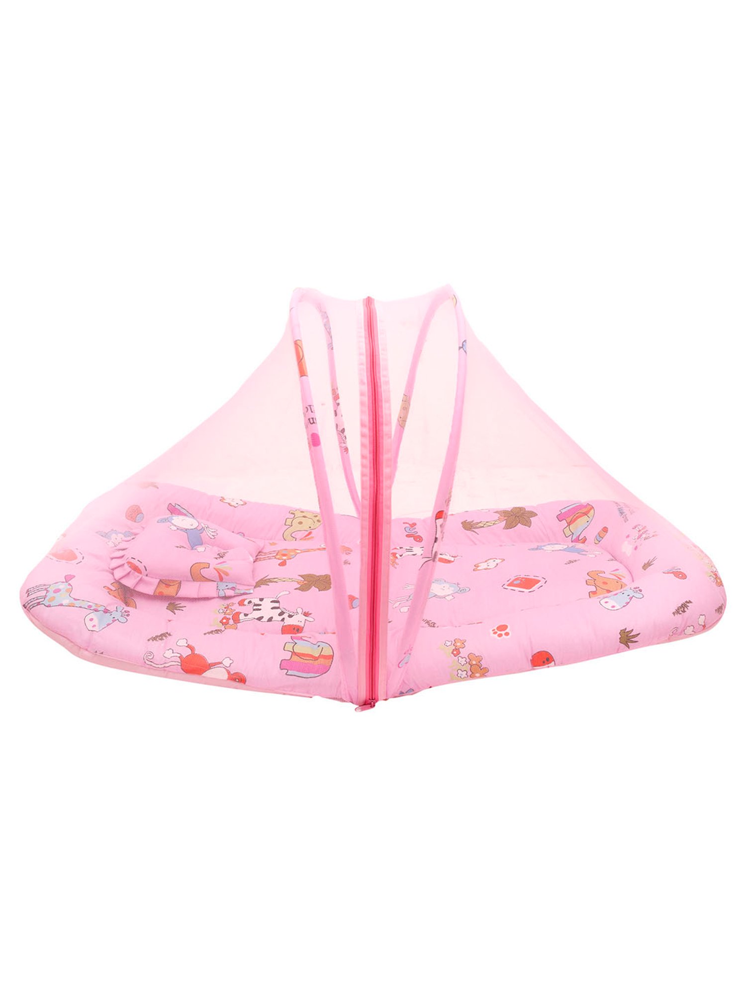 Baby Moo Tent Mattress Set with Neck Pillow Savanna Ooh Na Na Pink