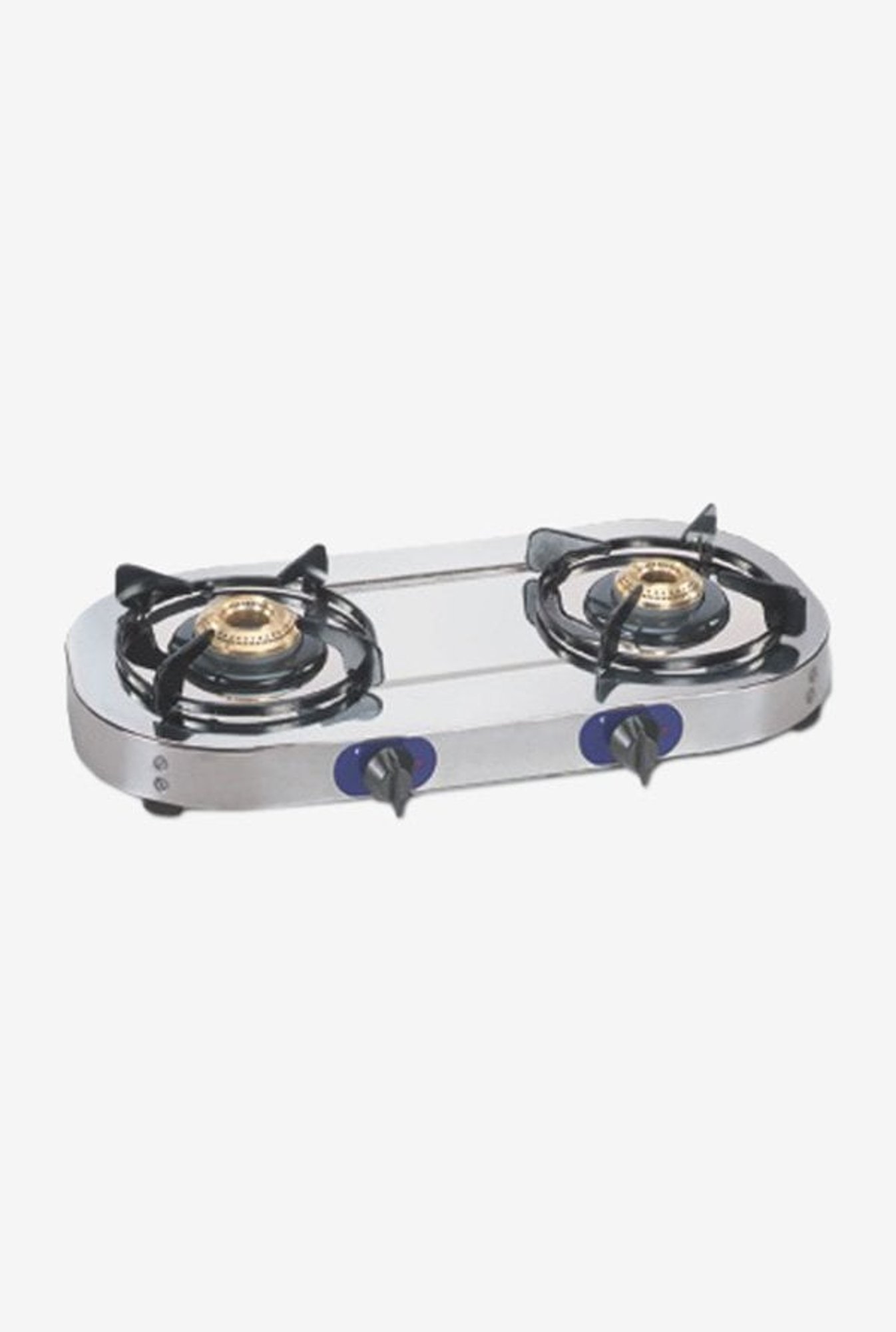 Glen GL 1026 SSBB 2 Burner Gas Stove (Silver)