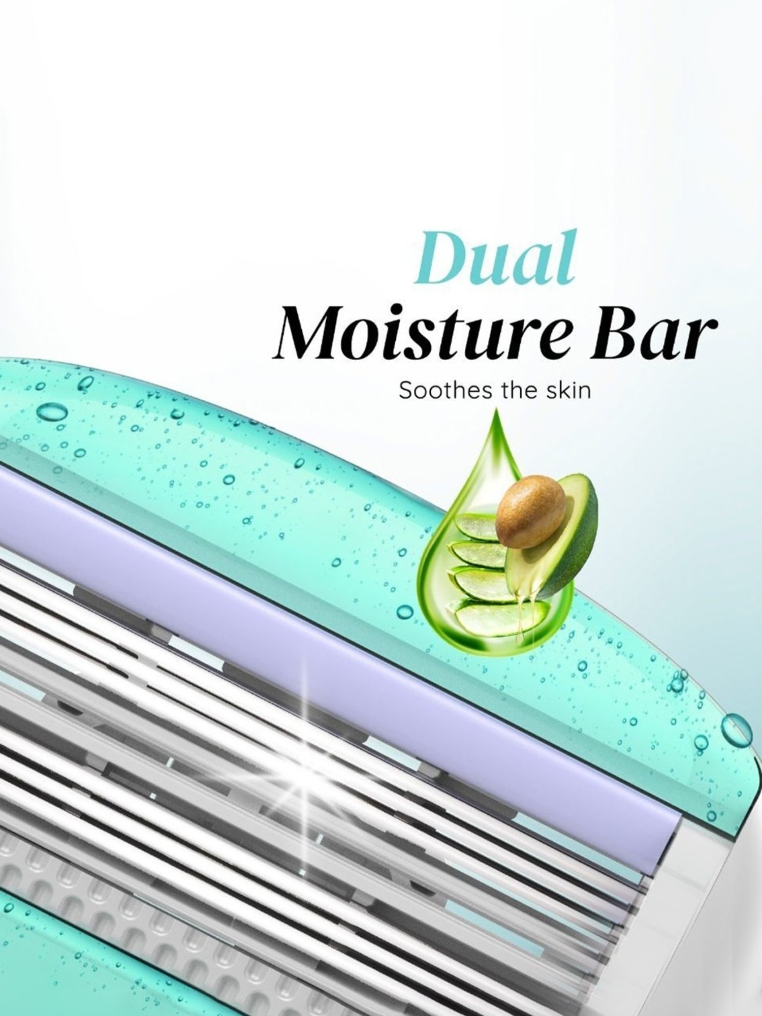 LetsShave Evior 6 Body Razor Blade Refills - Pack of 4 (Pink)