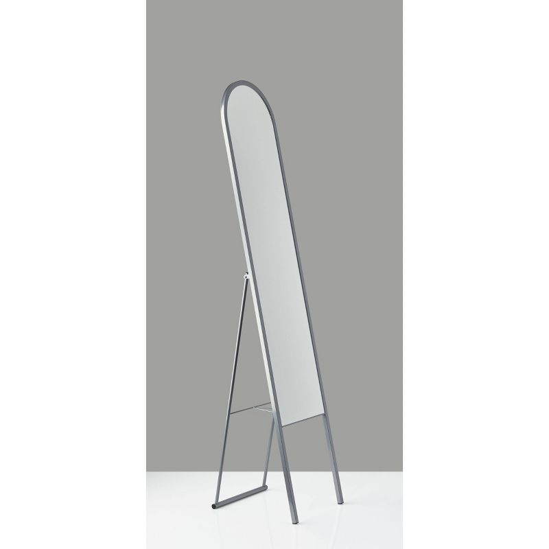 15"x51" White Full Length Over The Door Mirror White - Patton Wall Decor