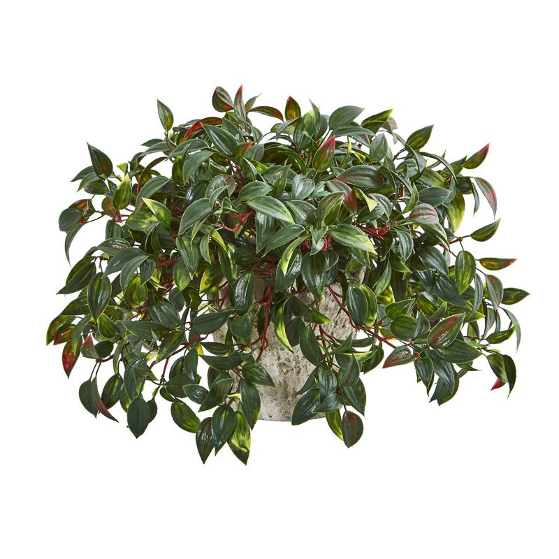 Mini Melon Artificial Plant in Weathered Planter - Nearly Natural