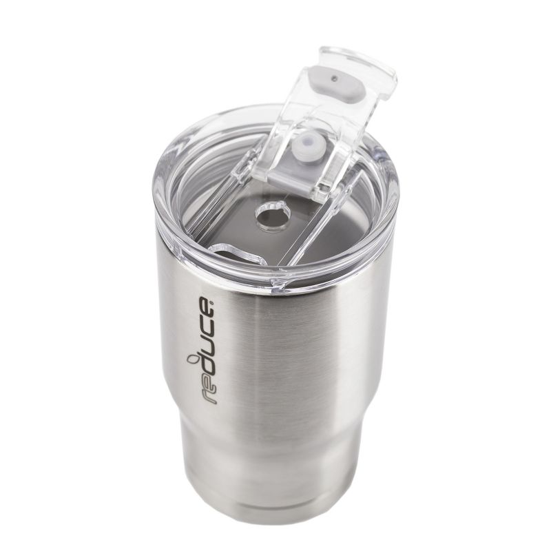 Reduce 14oz Stainless Steel Tumbler With Lid And Straw Silver