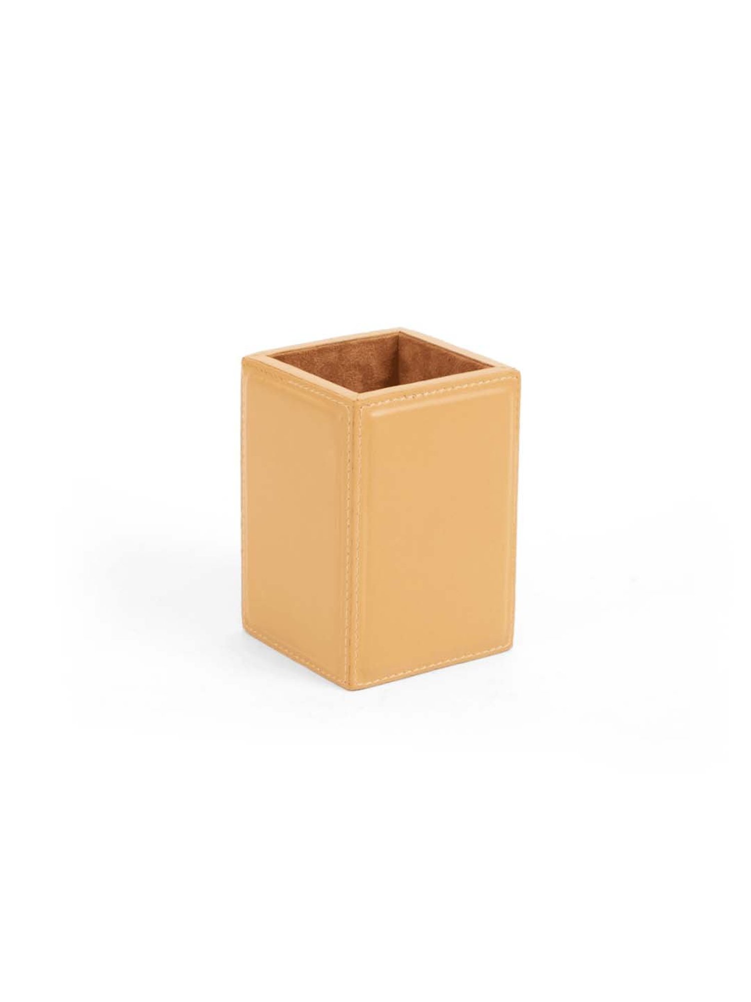 Home4U 'Gentile' Light Brown MDF Brush Holder - Set of 1