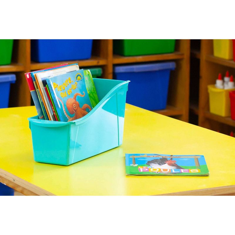 Storex 30ct Interlocking Durable Book and Binder Holders - Primary Colors