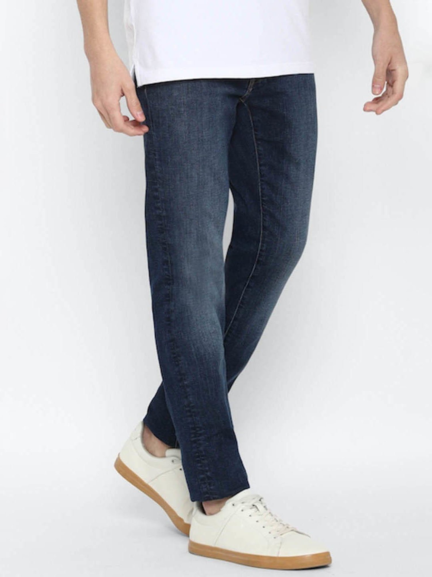 American Eagle Outfitters Dark Blue Slim Fit Lightly Washed Jeans