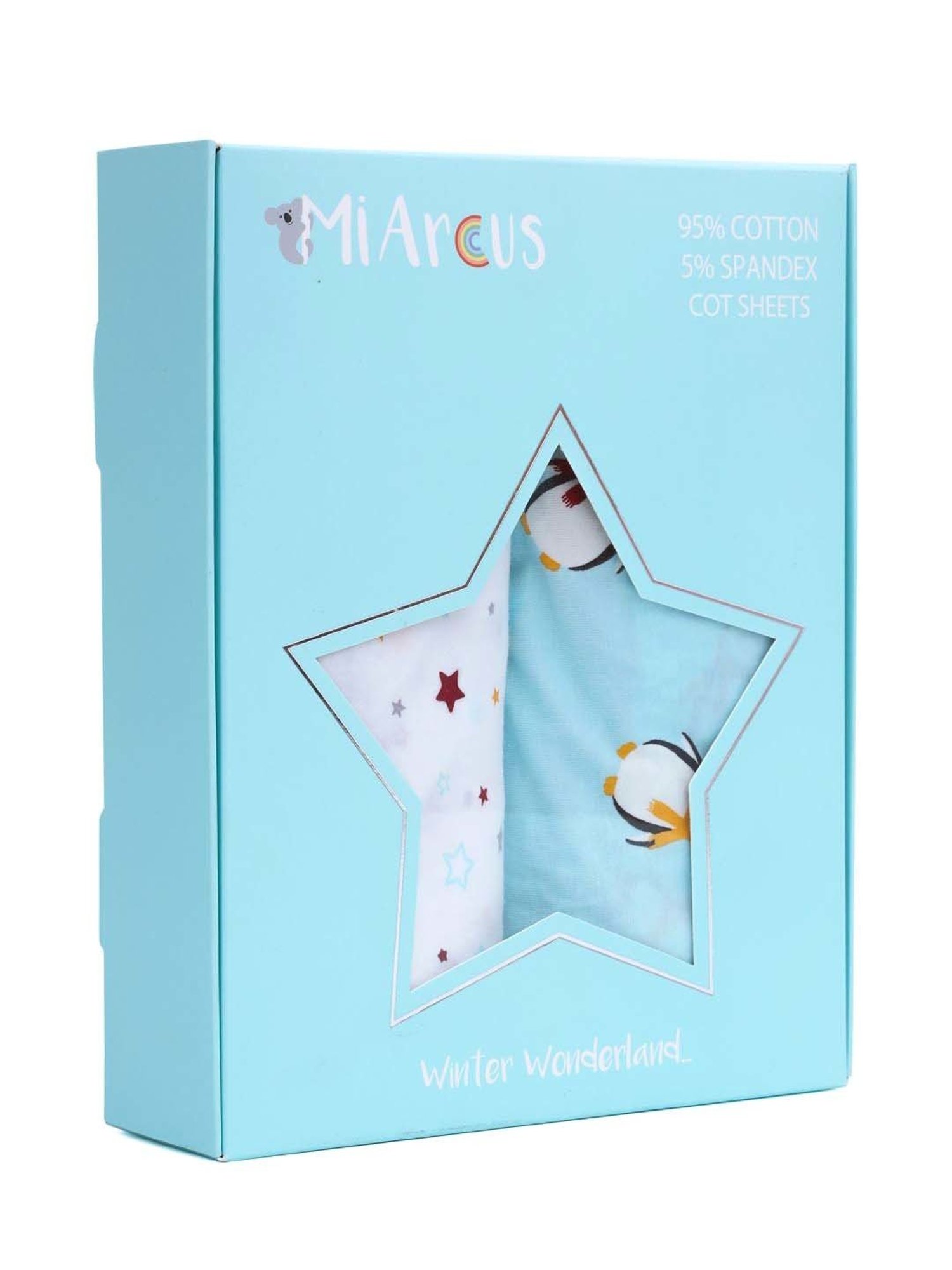 MiArcus Fundays Multicolor Cotton 30 TC Single Cot Sheet - Set of 2