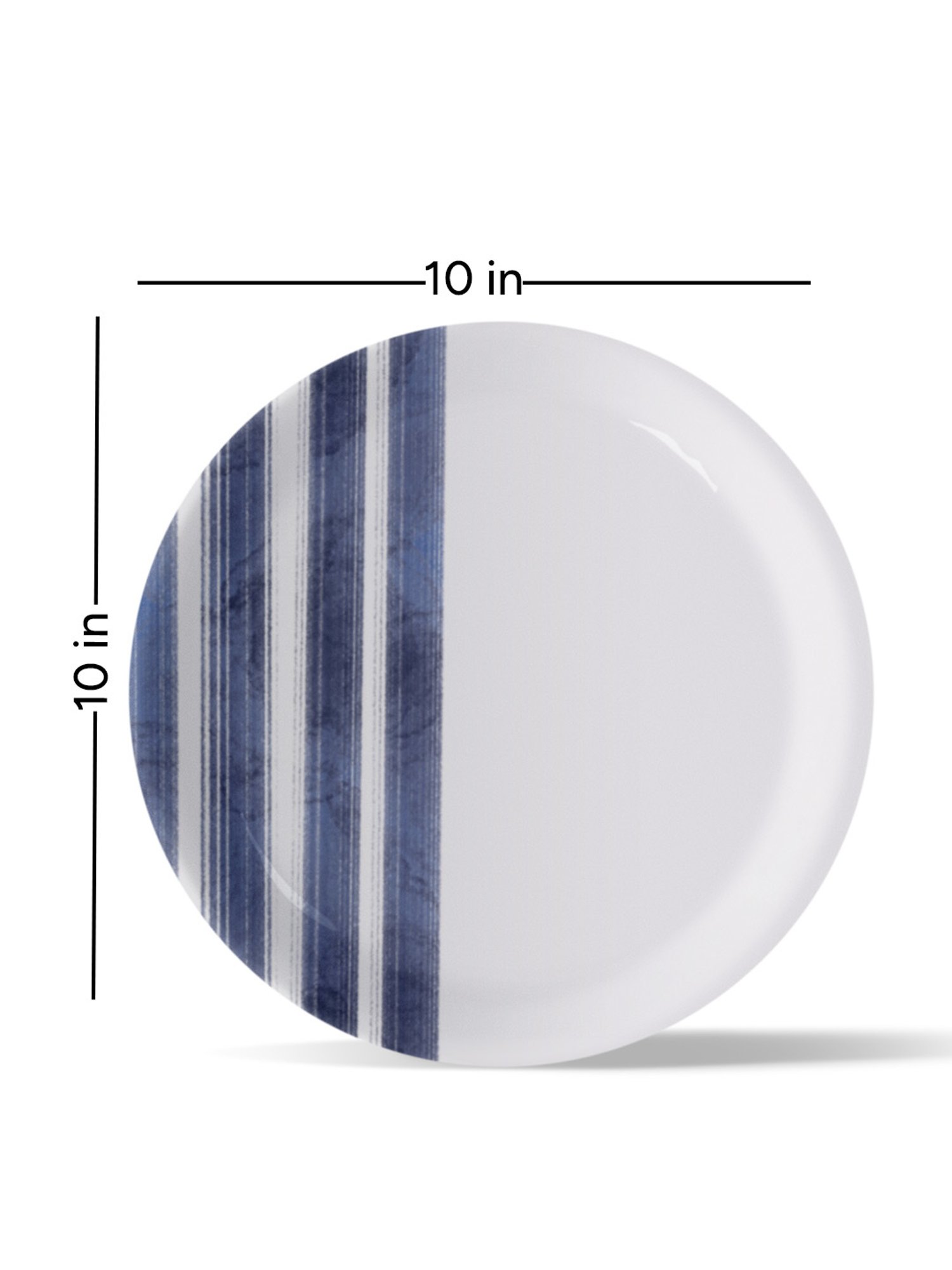 Nestroots Coastal Calm Blue & White Porcelain Decorative Wall Plate