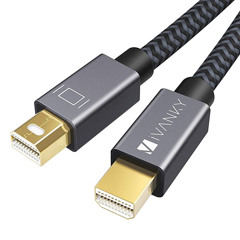Mini DisplayPort to Mini DisplayPort Cable 4K 60Hz Mini DP Cable  Mini Display Port Cable 2M66ft Grey Compatible with MacBook ProAir iMac Surface Dell ASUS