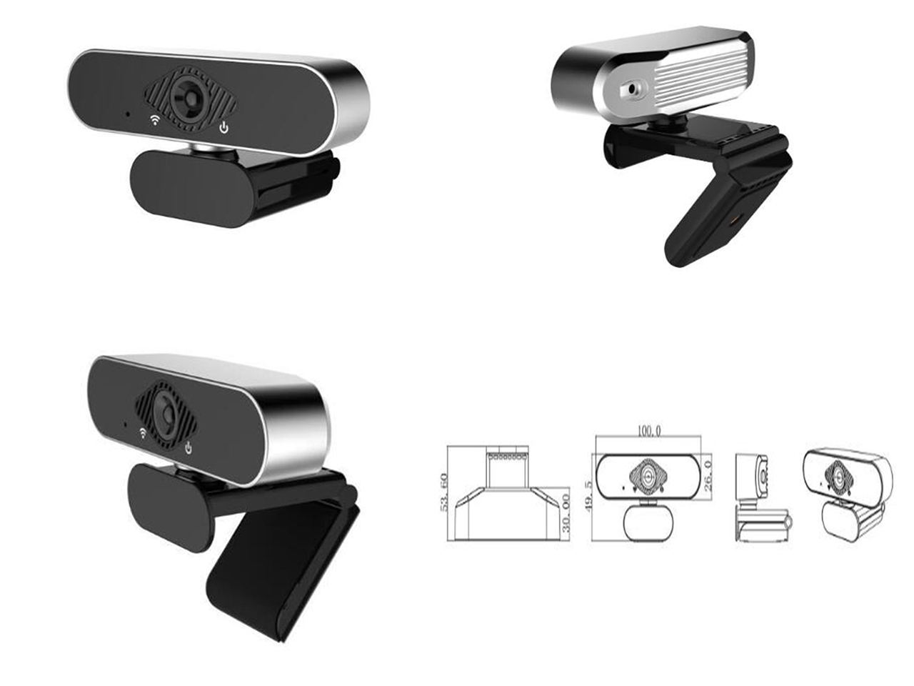 easyday Webcam with Microphone, 1080P HD USB Computer Camera with Privacy Shutter&Webcam Tripod, Streaming Webcam with Flexible Rotable Wide Angle Webcam for PC Zoom Video/Gaming/Laptop