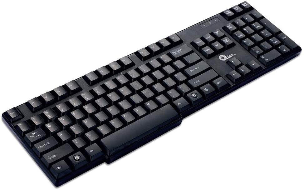 Qian Office USB Keyboard, 104 Keys +10 Quick Access Keys, Black (qata18001)