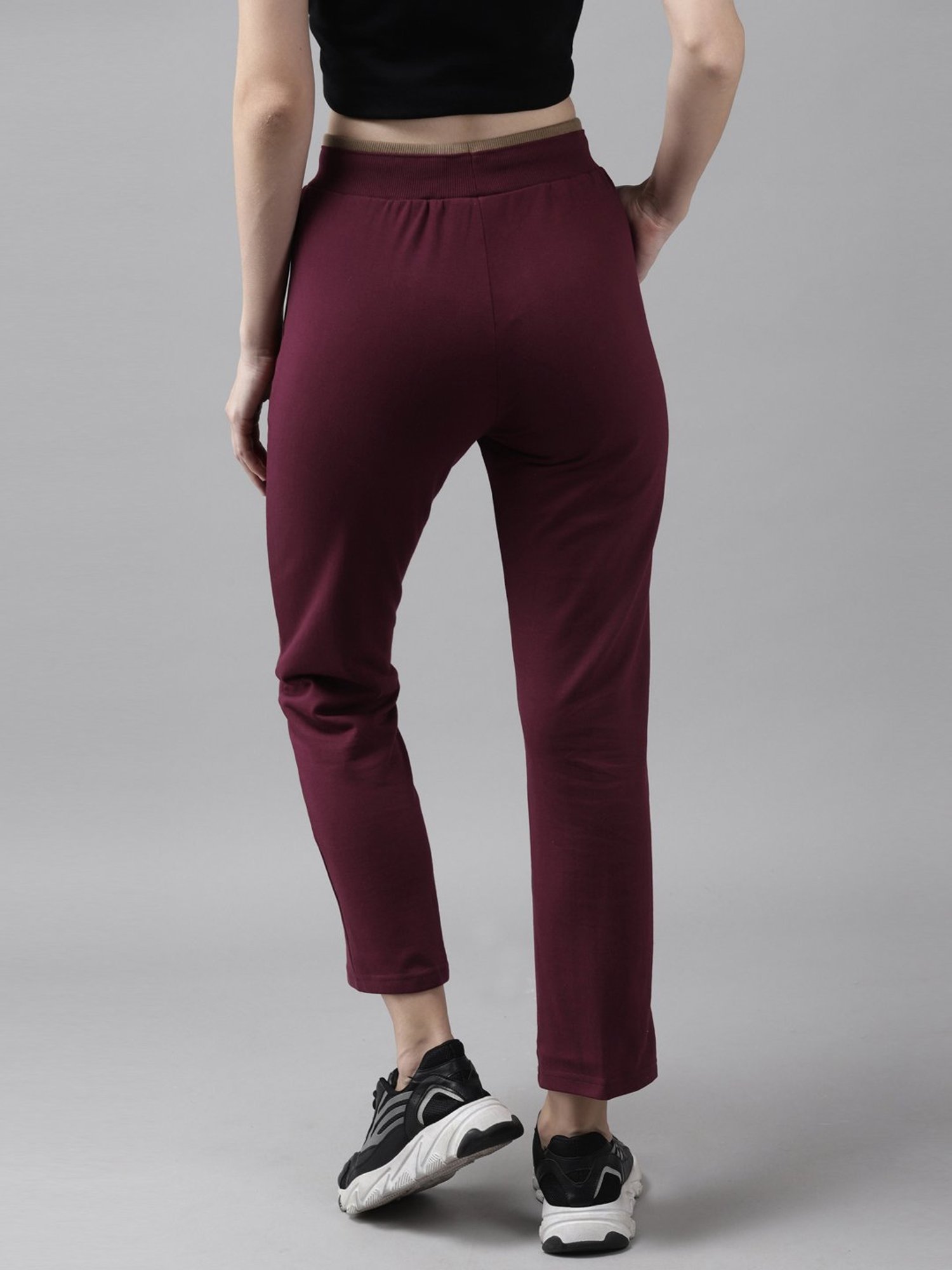 Cayman Wine Mid Rise Trackpants