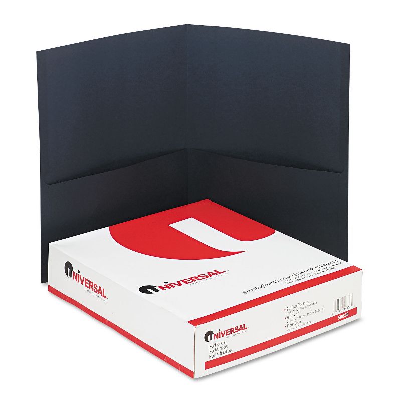 Smead Pressboard Folders with Two Pocket Dividers Legal Six-Section Red 10/Box 19079