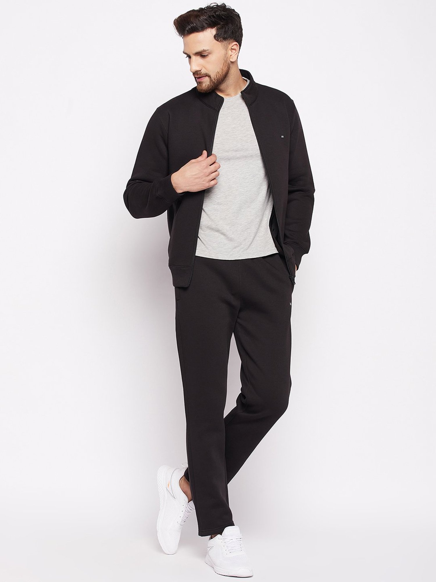 Okane Black Regular Fit Tracksuit