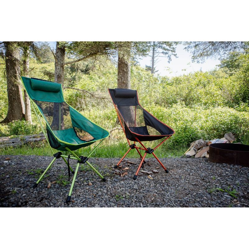 Cascade Mountain Tech High Back Camp Chair - Green