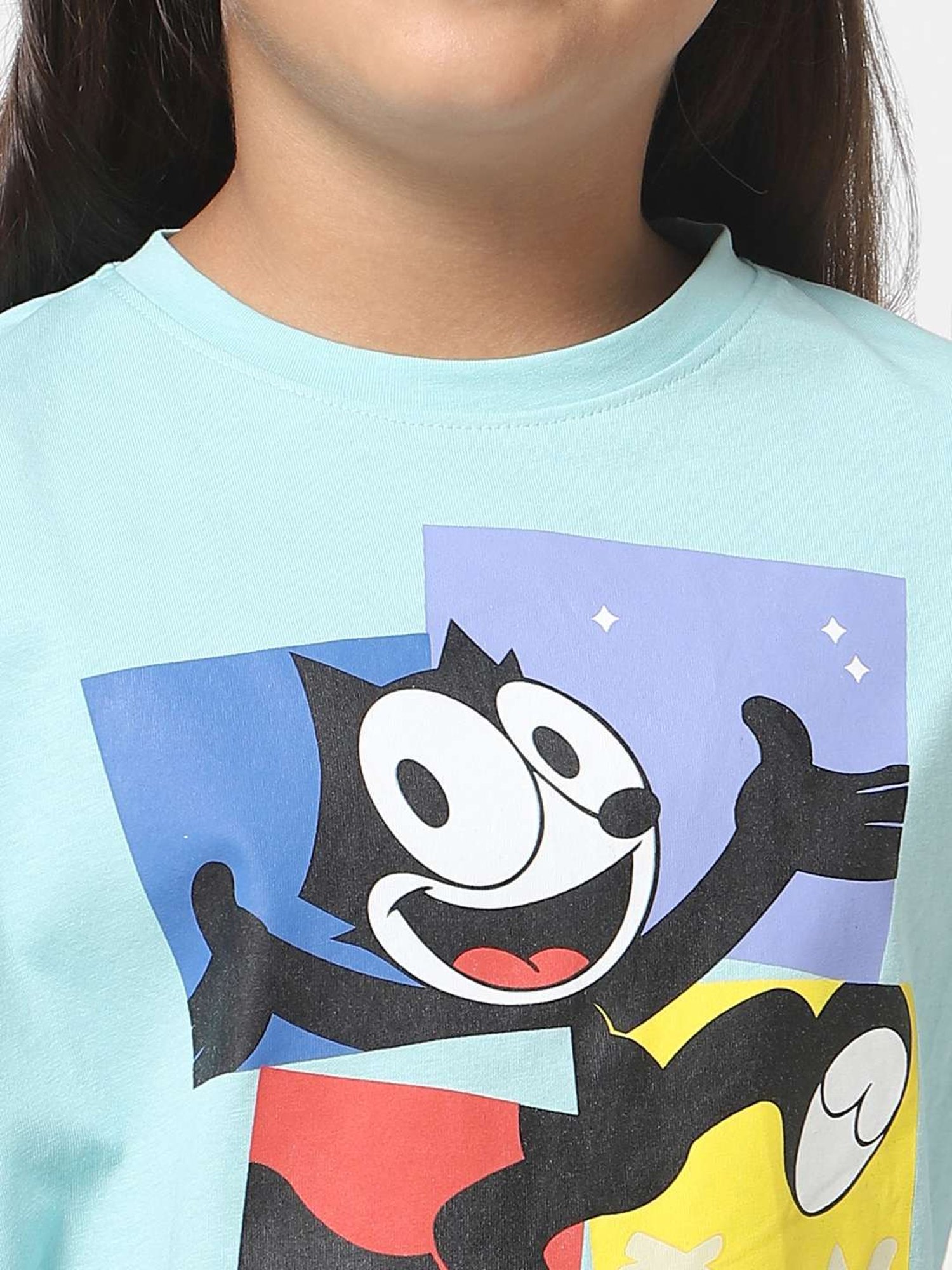 KIDS ONLY Blue Printed T-Shirt