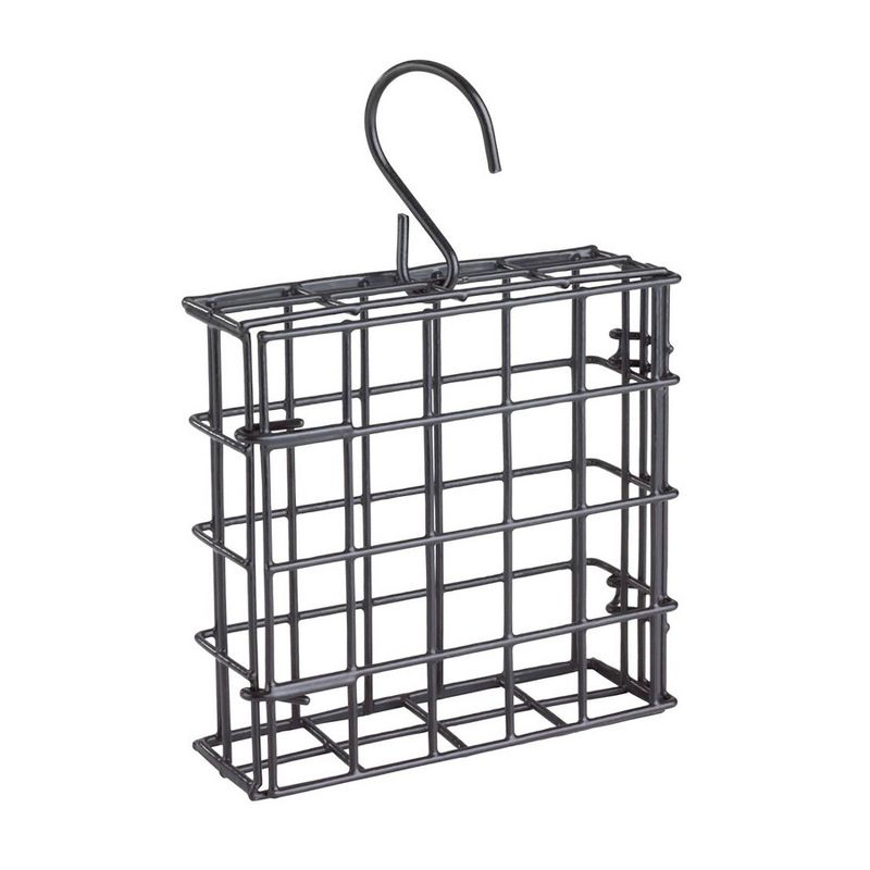 Droll Yankees Stokes Select Single Suet Cage Feeder - Black