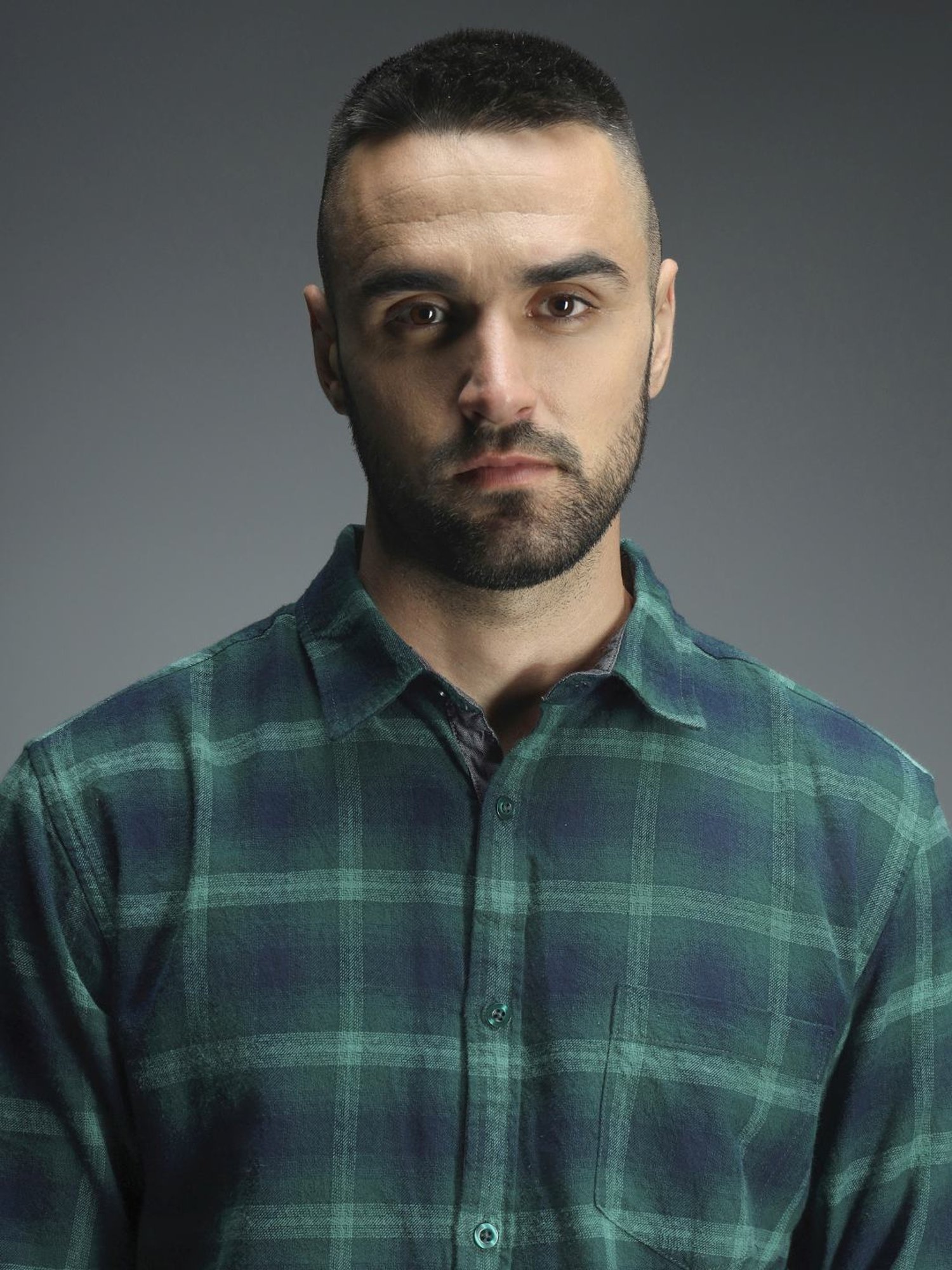 High Star Green Cotton Regular Fit Checks Shirt