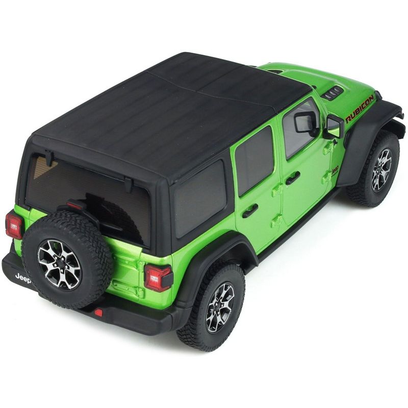 Jeep Wrangler Rubicon Mojito Green Metallic with Black Top Limited Edition to 999 pieces Worldwide 1/18 Model Car by GT Spirit