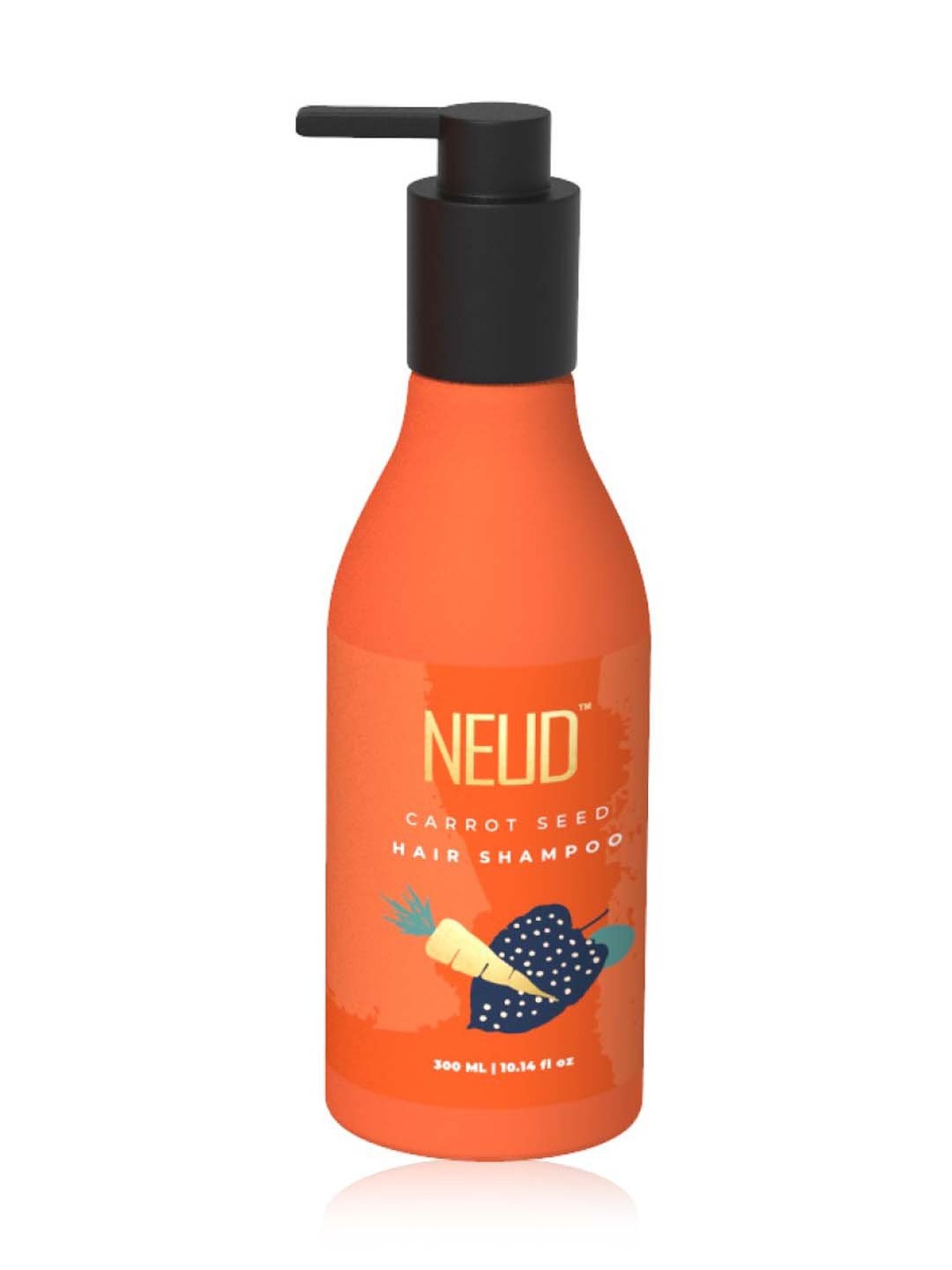 NEUD Carrot Seed Premium Shampoo for Men & Women - 1 Pack - 300 ml