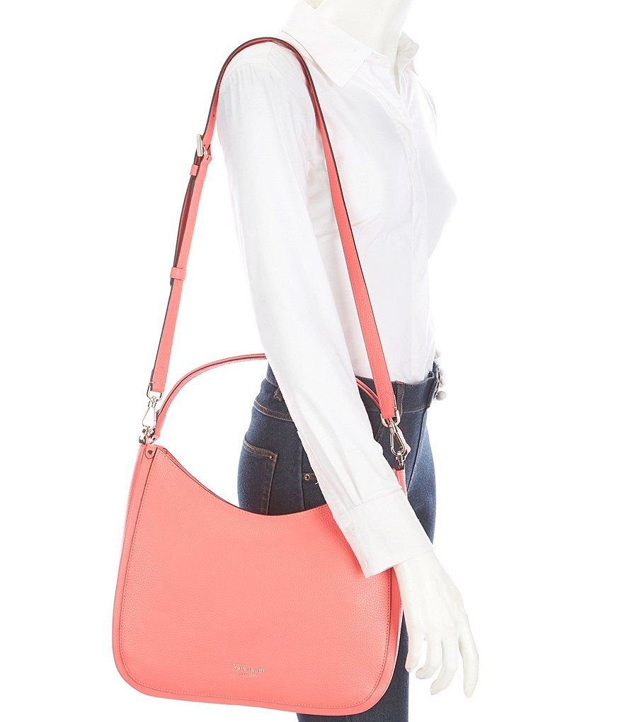 kate spade new york Pebbled Leather Roulette Large Hobo Bag