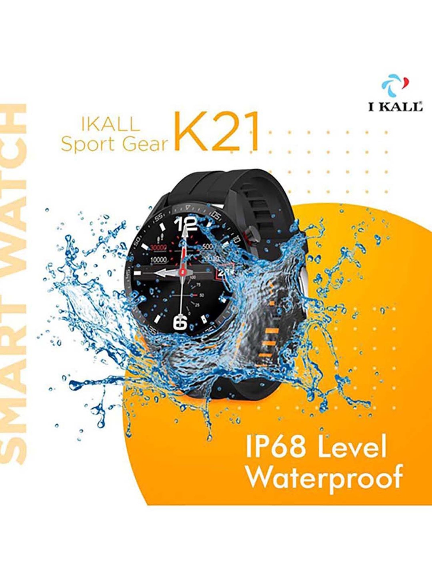 I Kall K21 Smartwatch (Black)
