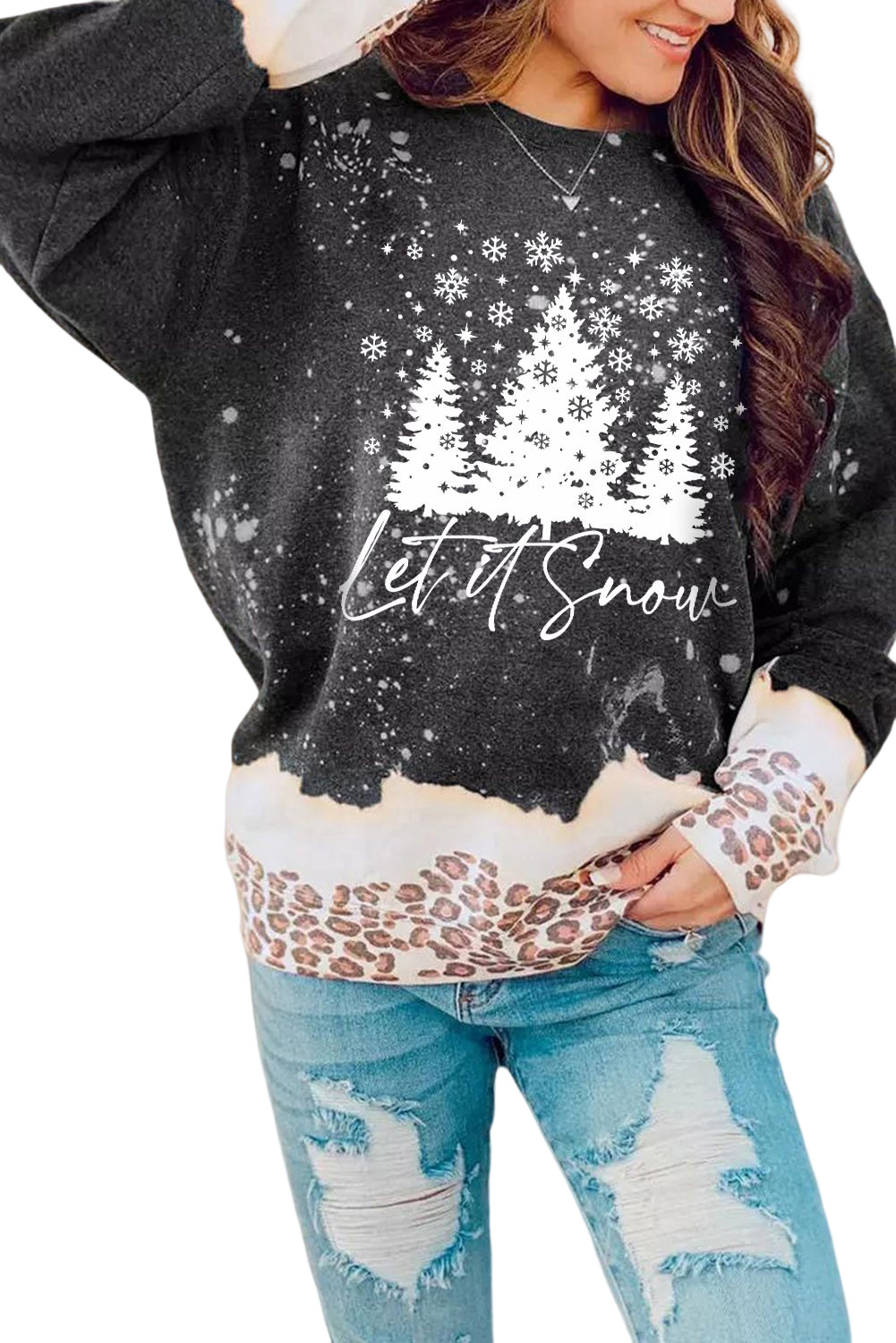 Racing Red Christmas Candy Cane Print Plus Size Sweatshirt