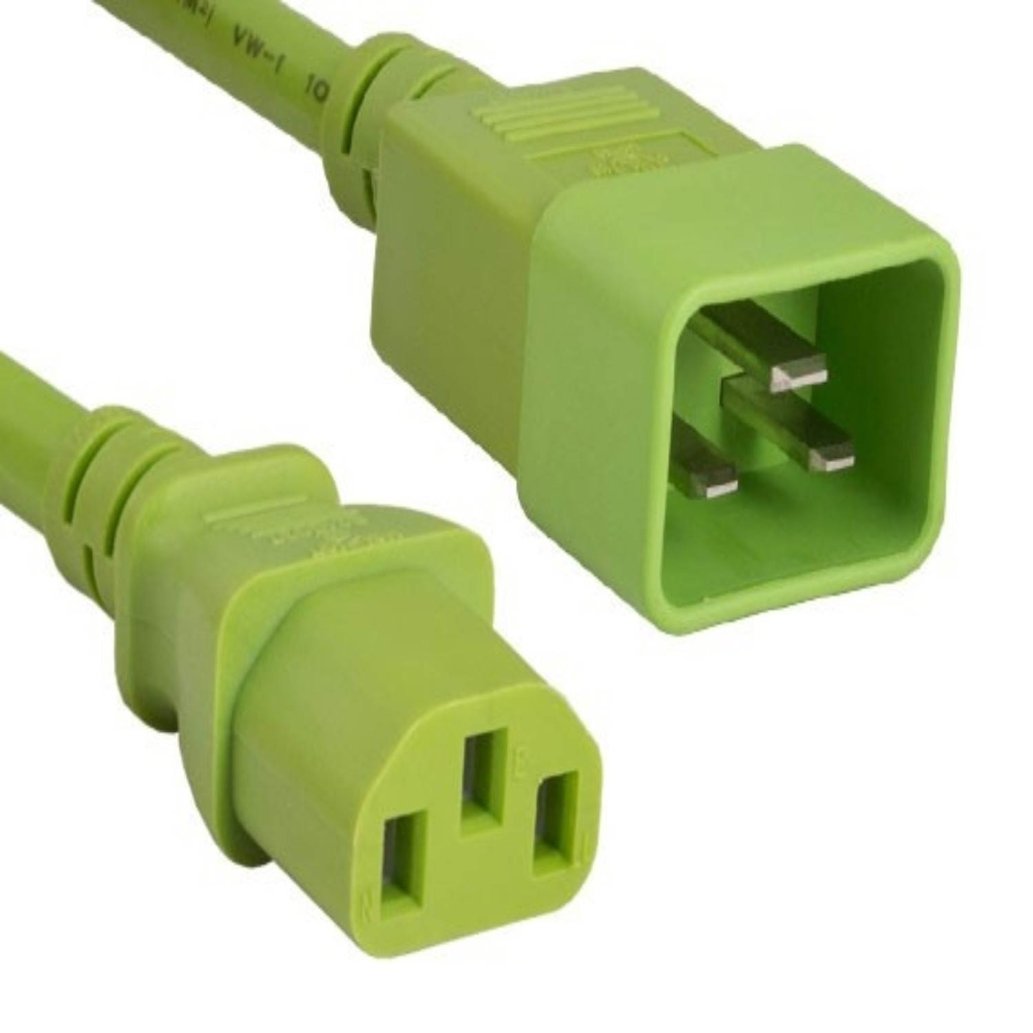 SANOXY Cables and Adapters; 6ft 14 AWG 15A 250V Power Cord (IEC320 C20 to IEC320 C13), Green