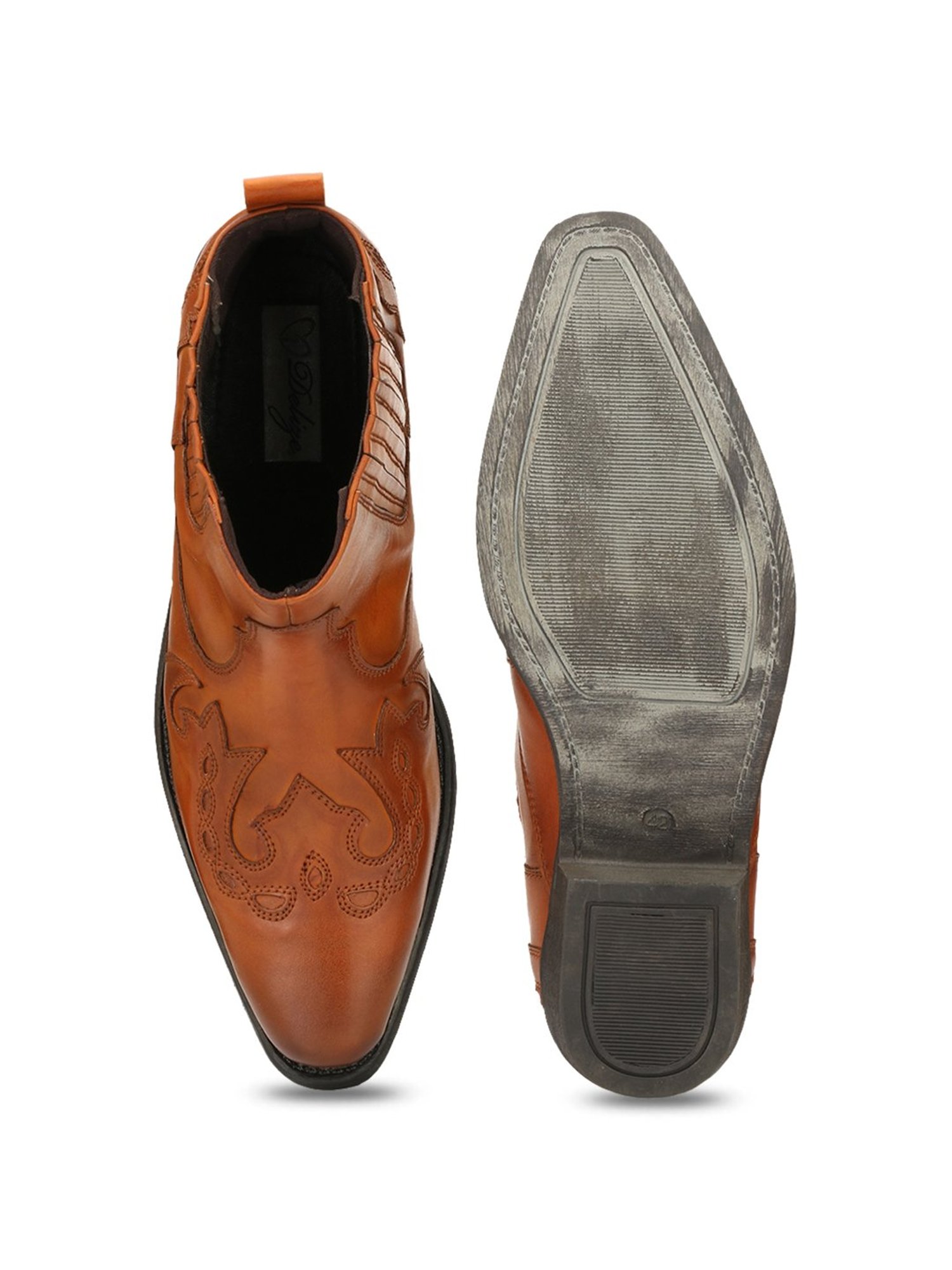 Delize Men's Tan Chelsea Boots