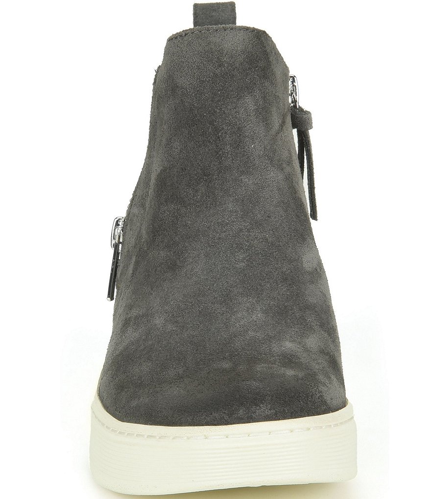 Sofft Britton Zip Waterproof Suede High-Top Sneakers