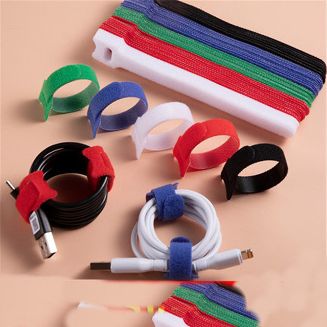 50 self adhesive Velcro tape, data cable binding, earphone wire management, Winder storage tape