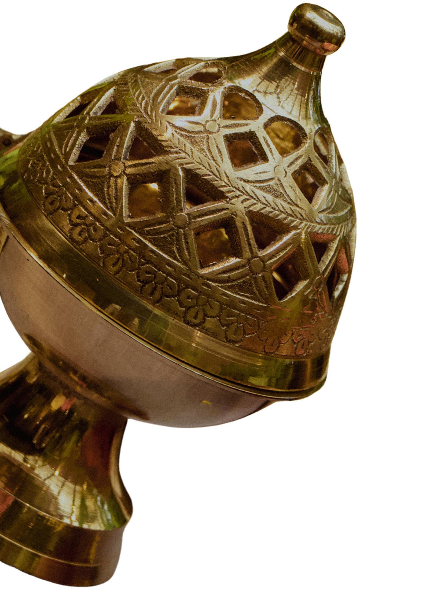 Tayhaa Brown Resin Fiery Tiger Head Showpiece