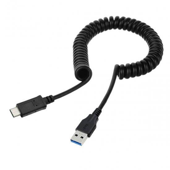 Chenyang Stretch USB-C USB 3.1 Type C to USB 3.0 A Male Data Charge Cable for Tablet & Phone & Laptop