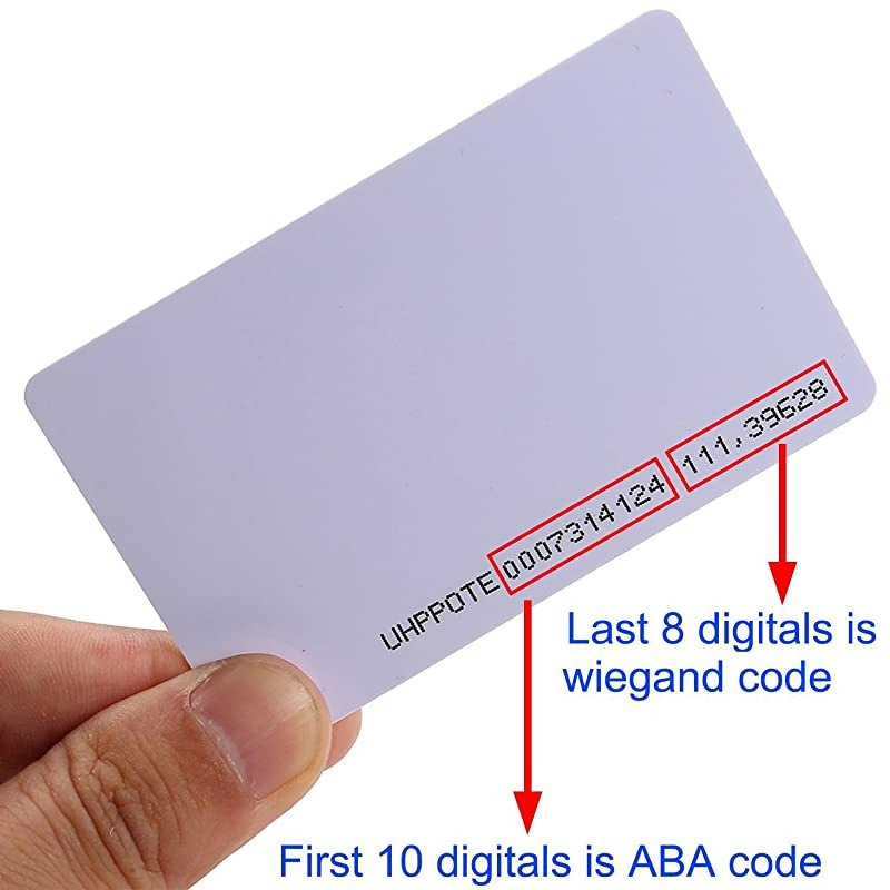Contactless 125kHz RFID Proximity Smart Card 08mm thick for Access Control System Time Attandance Read only Pack of 50