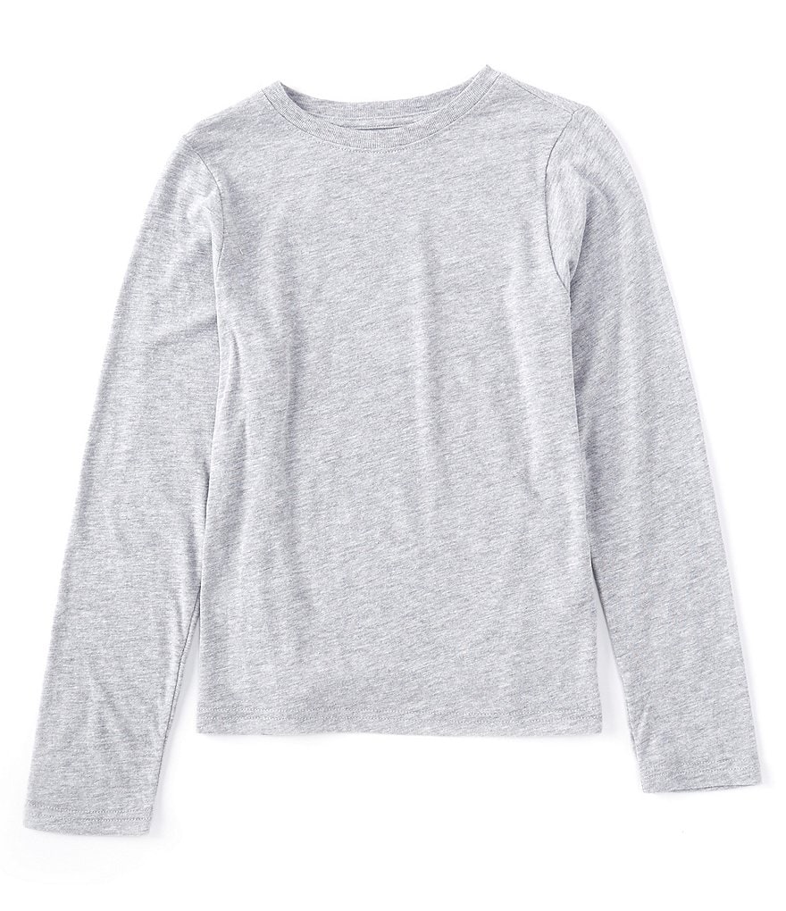 Class Club Big Boys 8-20 Long-Sleeve Heathered Essential Tee